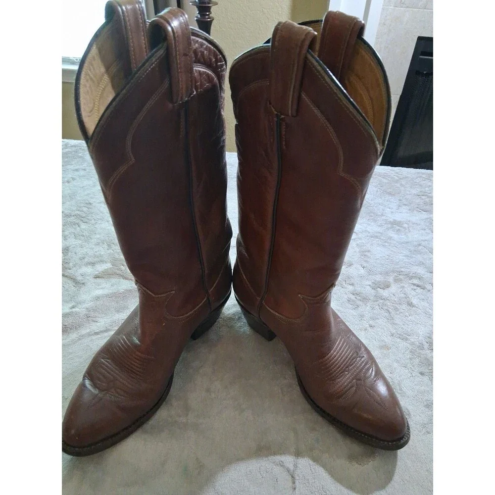 Vintage Women’s Brown Tony Lama Embroidered Cowboy Boots Size 6 - Picture 10 of 13